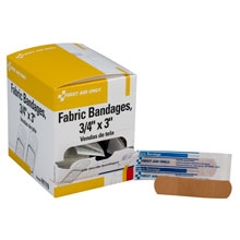 Fabric Bandages 3/4" x 3", 100 per box