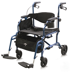 Medline Translator - Transport Wheelchair/Walker Combo