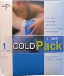 Reusable Cold Pack, 4 in x 10 in